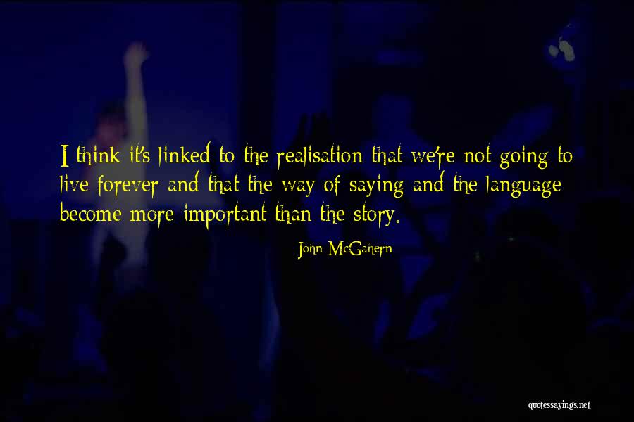 Realisation Quotes By John McGahern