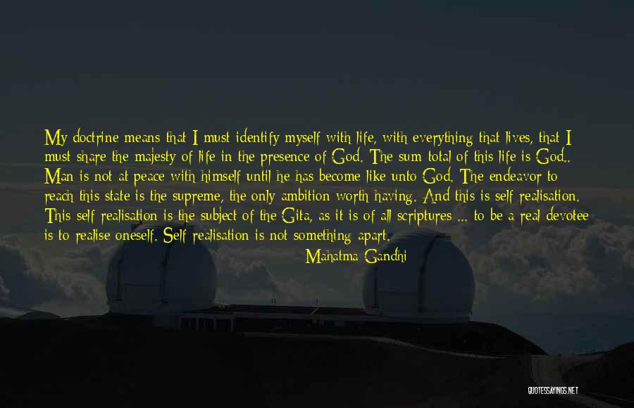 Realisation Quotes By Mahatma Gandhi