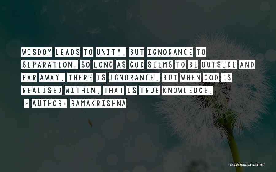 Realised Quotes By Ramakrishna