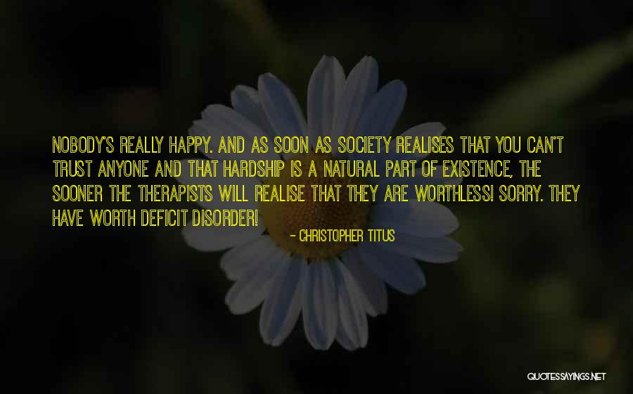 Realises Quotes By Christopher Titus Realises Quotes By Christopher Titus