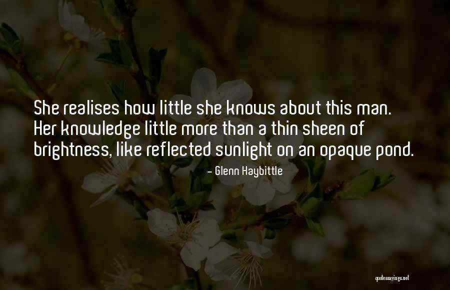 Realises Quotes By Glenn Haybittle Realises Quotes By Glenn Haybittle