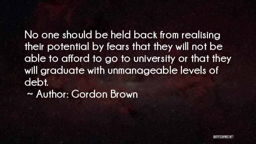 Realising Potential Quotes By Gordon Brown