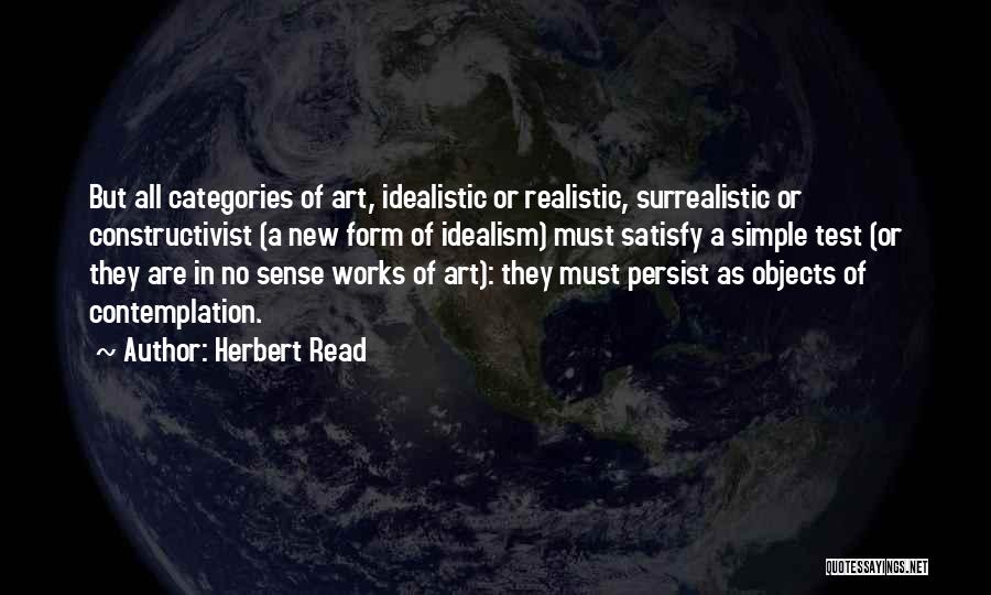 Realistic Art Quotes By Herbert Read