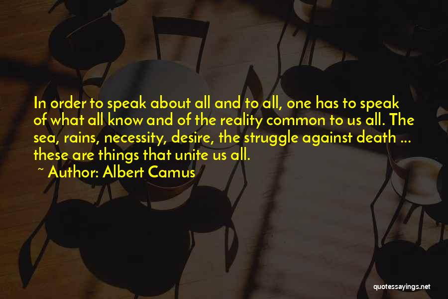 Reality And Death Quotes By Albert Camus