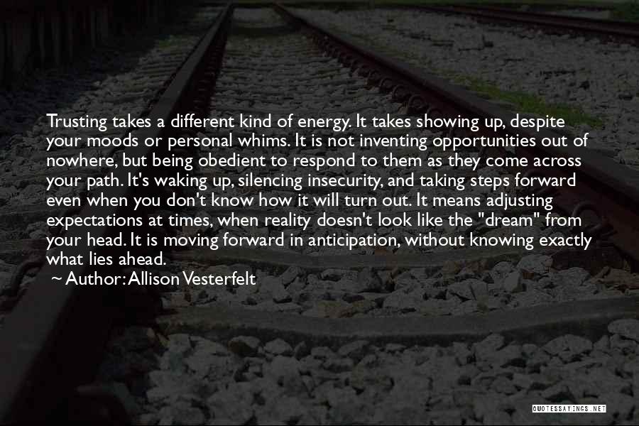 Reality And Expectations Quotes By Allison Vesterfelt