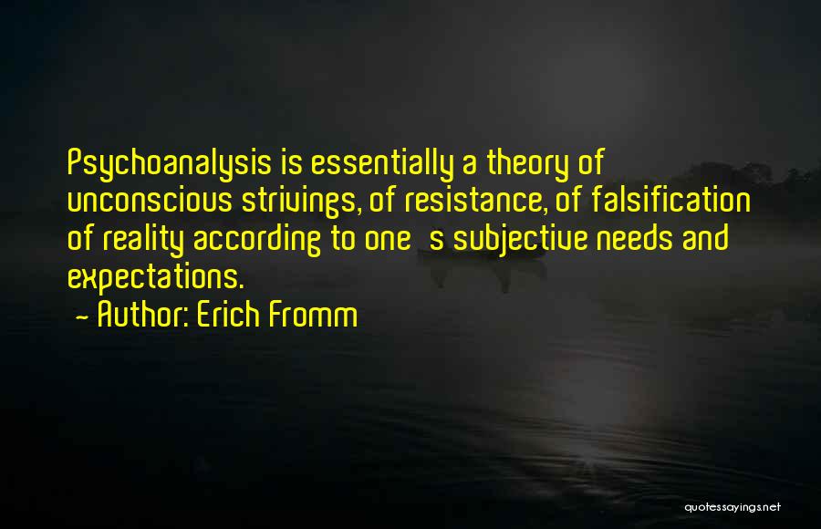 Reality And Expectations Quotes By Erich Fromm