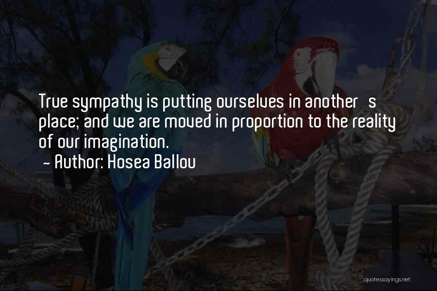 Reality And Imagination Quotes By Hosea Ballou