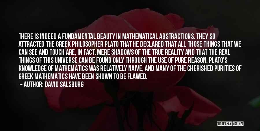 Reality Plato Quotes By David Salsburg