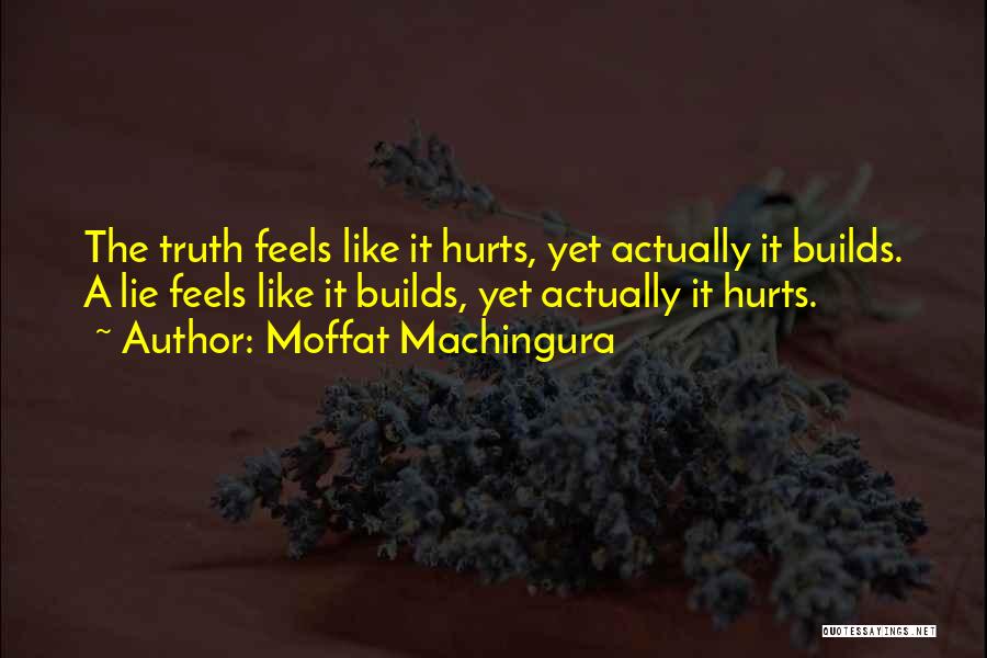 Reality Really Hurts Quotes By Moffat Machingura