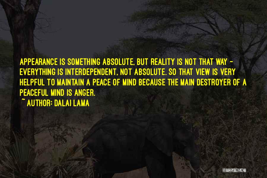 Reality Vs Appearance Quotes By Dalai Lama