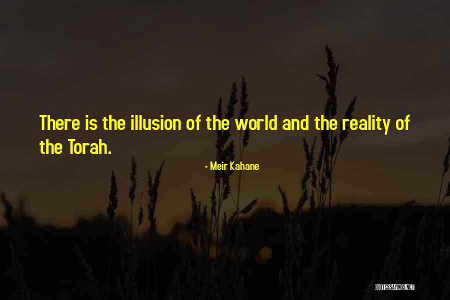 Reality Vs Illusion Quotes By Meir Kahane