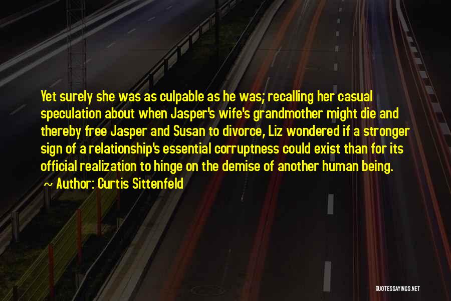 Realization In Relationship Quotes By Curtis Sittenfeld