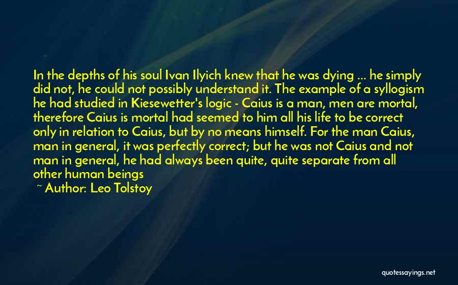 Realization Of Death Quotes By Leo Tolstoy