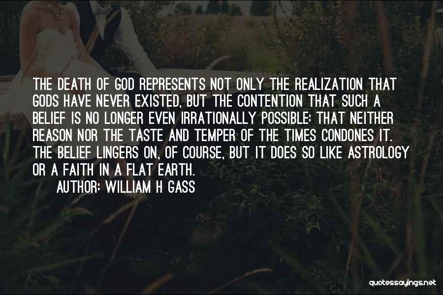 Realization Of Death Quotes By William H Gass