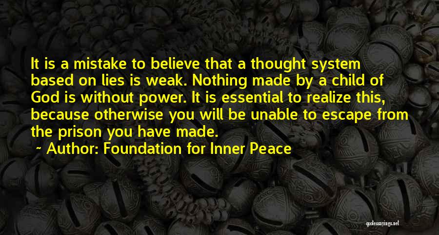 Realize Mistake Quotes By Foundation For Inner Peace