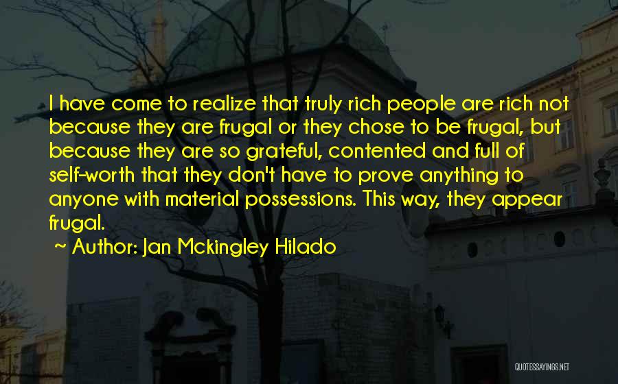 Realize My Worth Quotes By Jan Mckingley Hilado