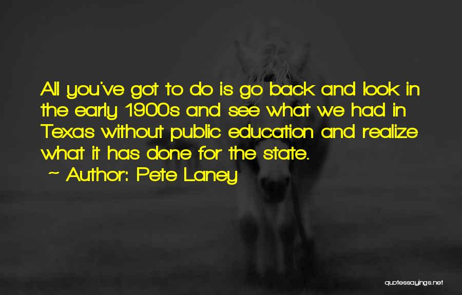 Realize What You Got Quotes By Pete Laney