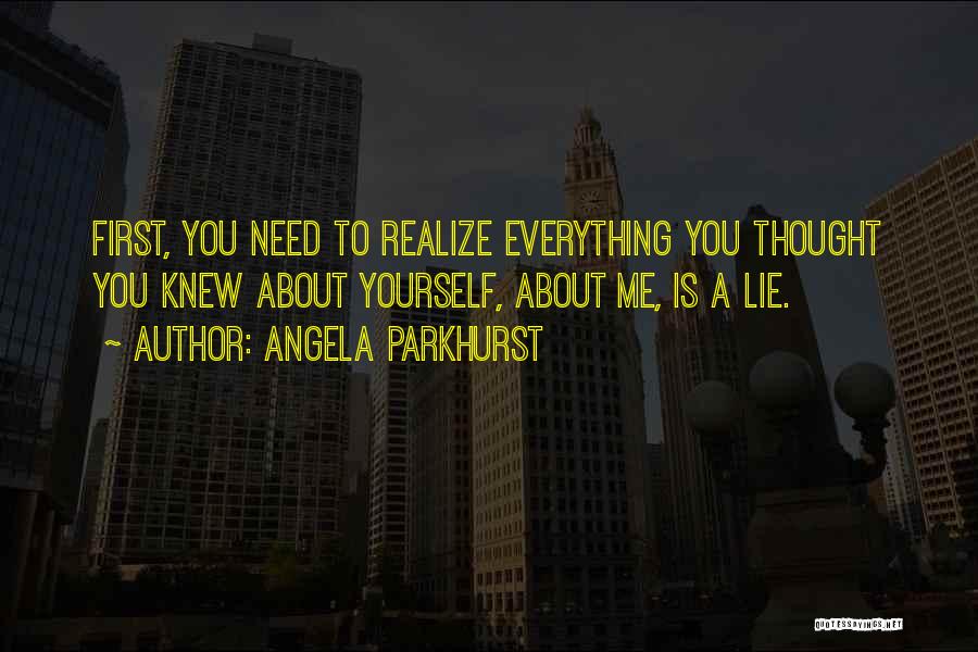 Realize Yourself Quotes By Angela Parkhurst