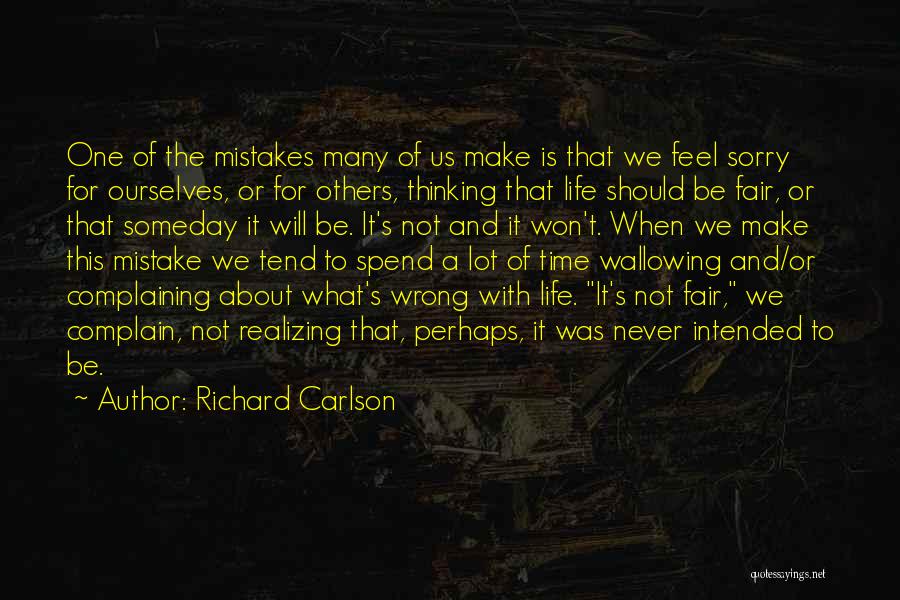 Realizing A Mistake Quotes By Richard Carlson