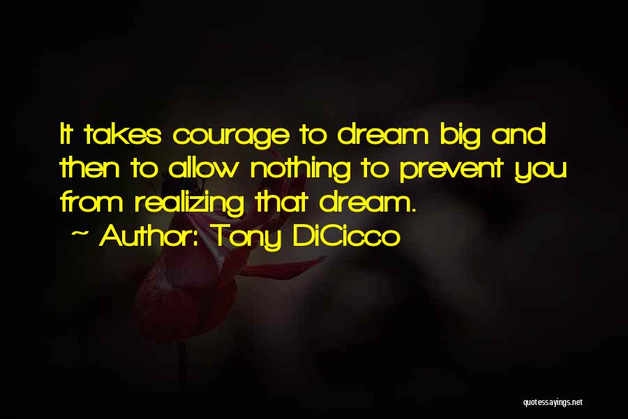 Realizing Dream Quotes By Tony DiCicco