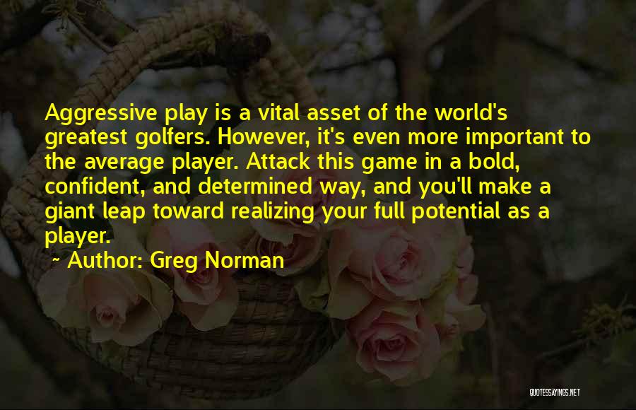 Realizing How Important Someone Is To You Quotes By Greg Norman