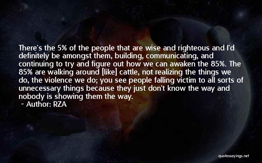 Realizing Things Quotes By RZA