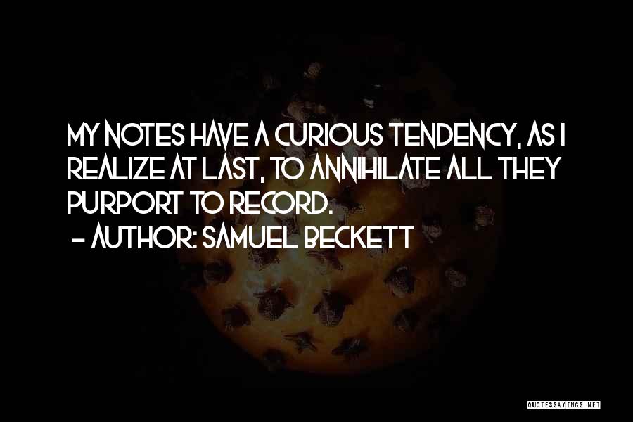 Realizing What You Had Quotes By Samuel Beckett