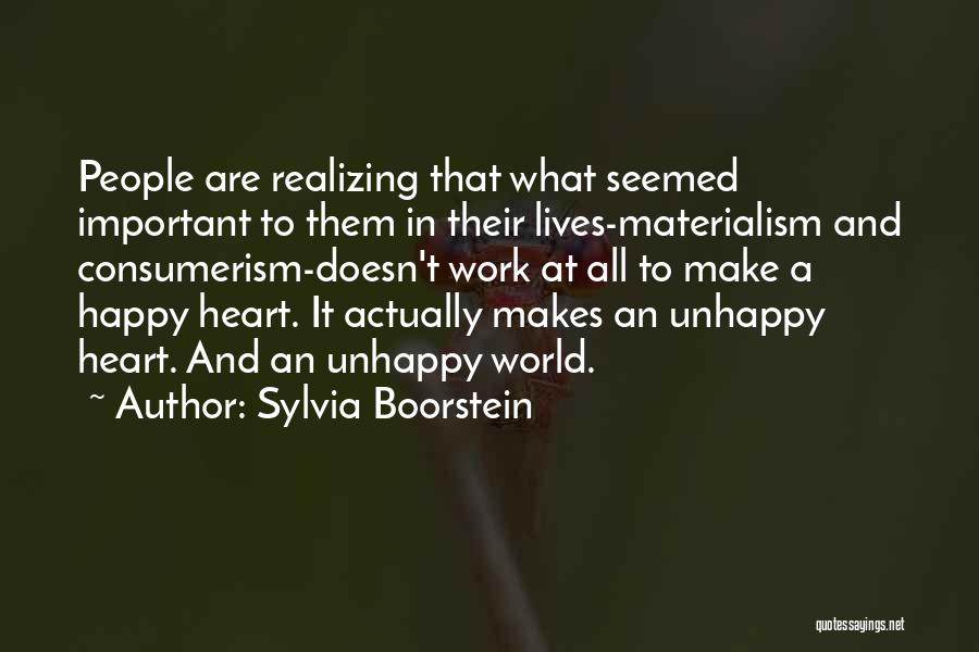 Realizing What's Important Quotes By Sylvia Boorstein