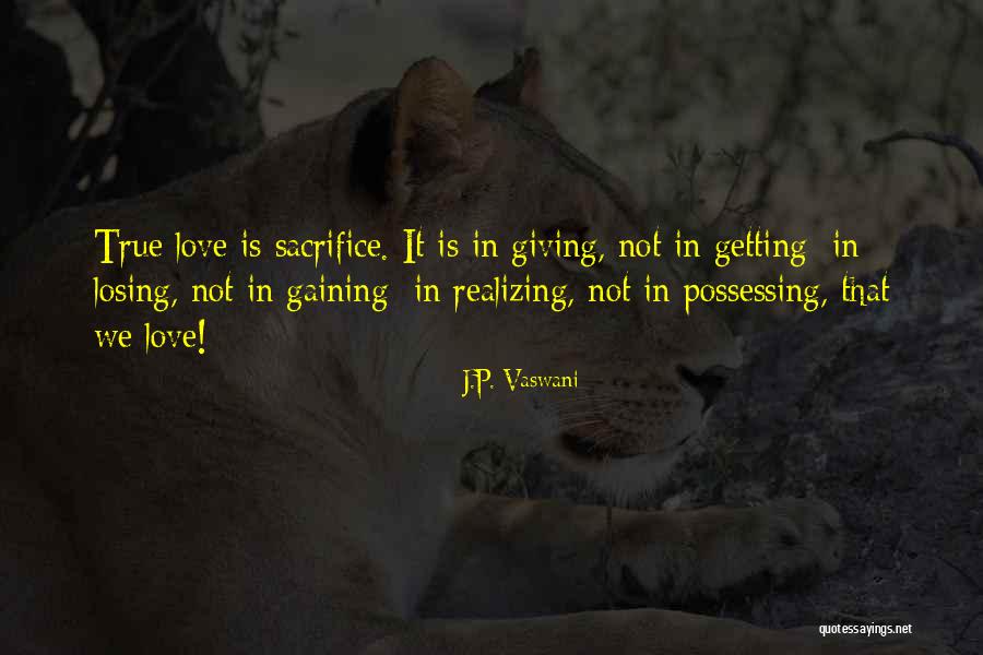 Realizing You're Not In Love Quotes By J.P. Vaswani