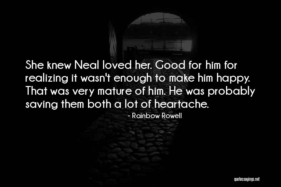 Realizing You're Not In Love Quotes By Rainbow Rowell