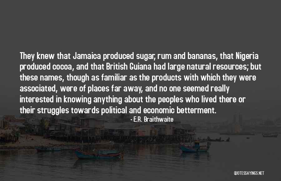 Really Betterment Quotes By E.R. Braithwaite Really Betterment Quotes By E.R. Braithwaite