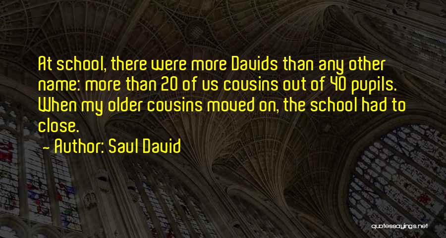 Really Close Cousins Quotes By Saul David