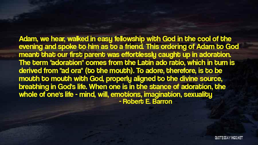 Really Cool Friend Quotes By Robert E. Barron