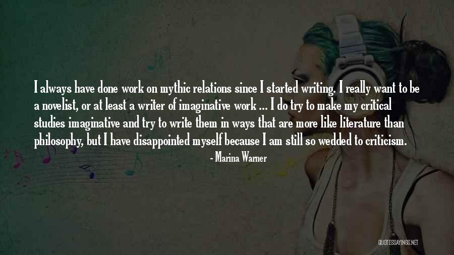 Really Disappointed Quotes By Marina Warner