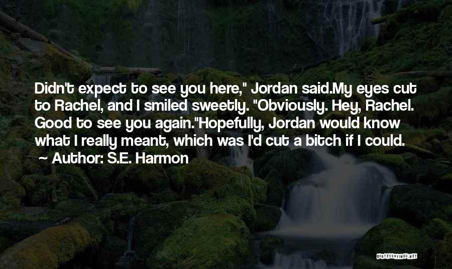 Really Good Funny Quotes By S.E. Harmon