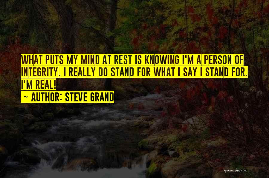 Really Knowing A Person Quotes By Steve Grand