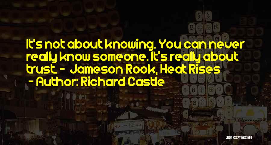 Really Knowing Someone Quotes By Richard Castle