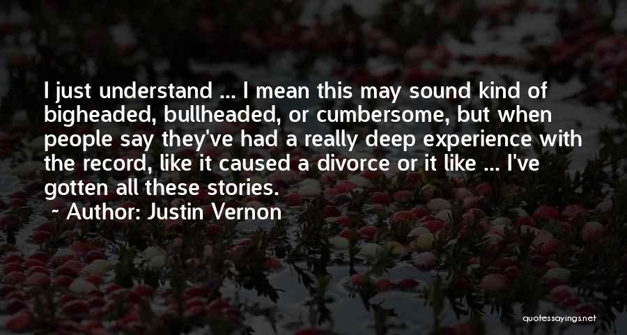 Really Mean It Quotes By Justin Vernon