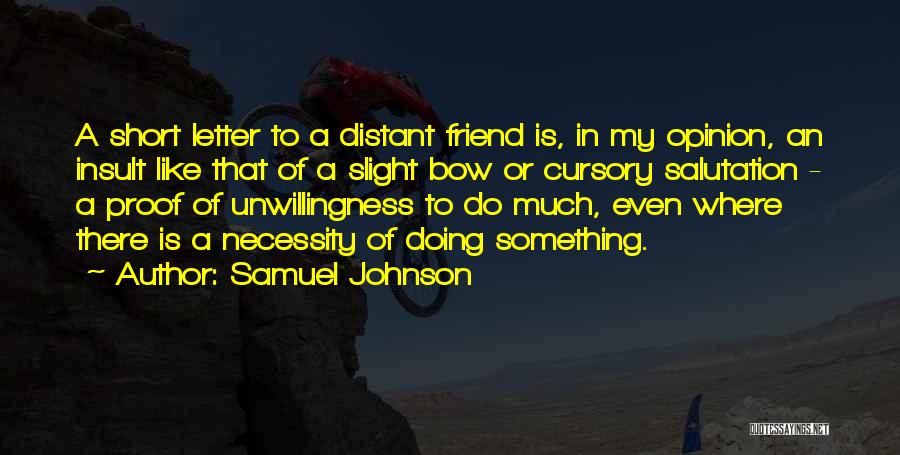 Really Short Best Friend Quotes By Samuel Johnson