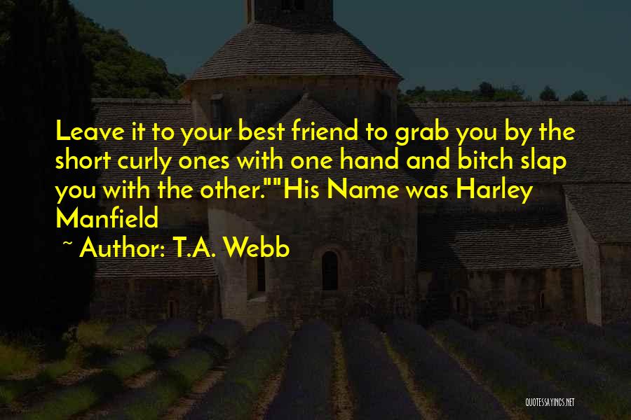 Really Short Best Friend Quotes By T.A. Webb