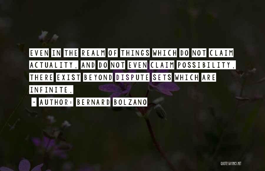 Realm Of Possibility Quotes By Bernard Bolzano