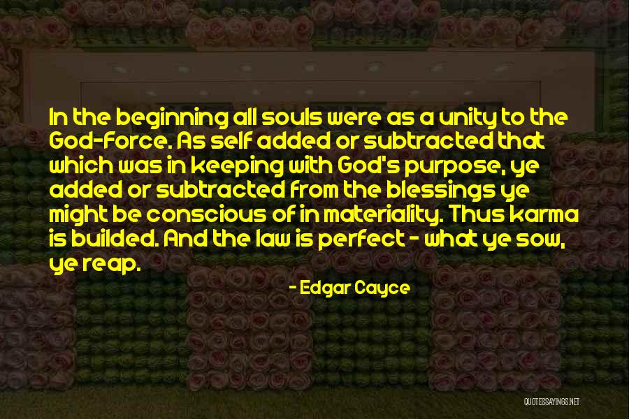 Reap Quotes By Edgar Cayce