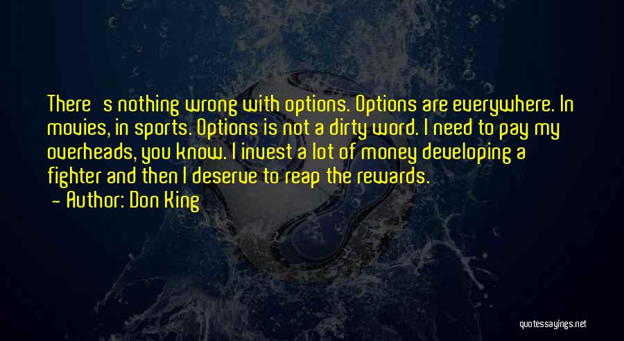 Reap Rewards Quotes By Don King