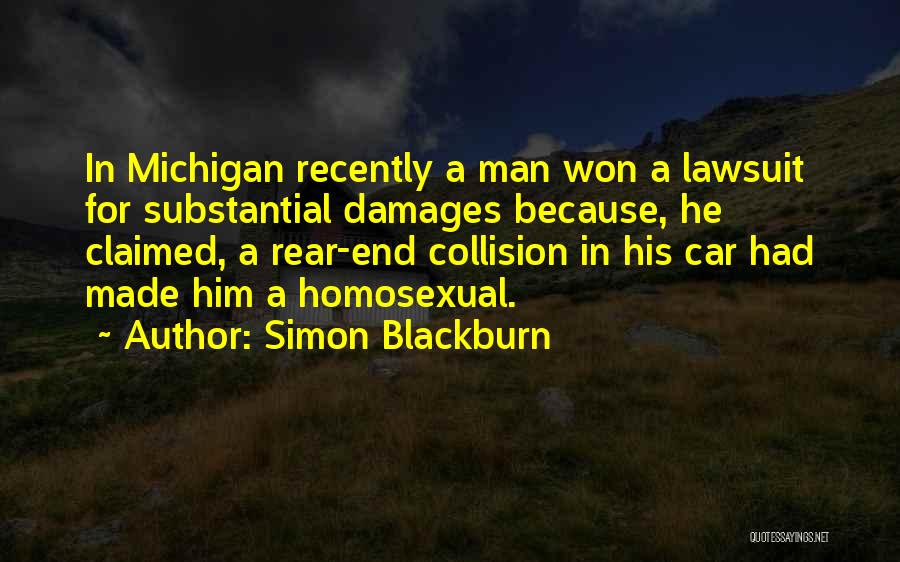 Rear End Quotes By Simon Blackburn