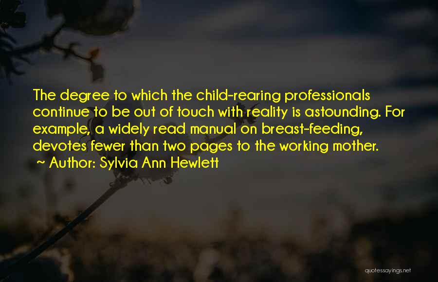 Rearing Quotes By Sylvia Ann Hewlett