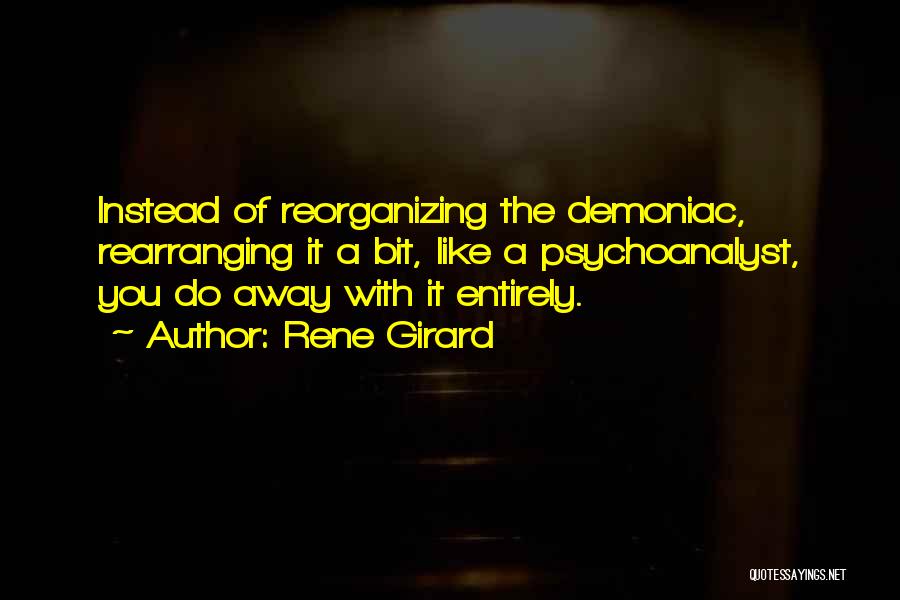 Rearranging Quotes By Rene Girard