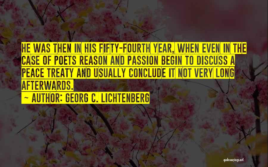 Reason And Passion Quotes By Georg C. Lichtenberg