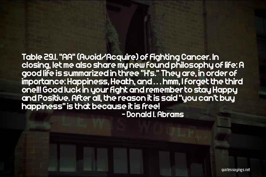 Reason Of Life Quotes By Donald I. Abrams Reason Of Life Quotes By Donald I. Abrams