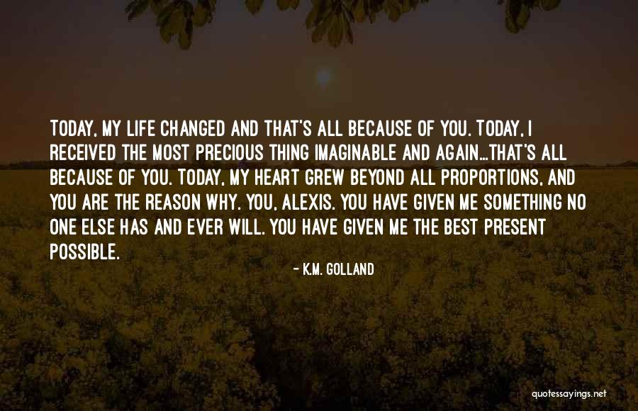 Reason Of Life Quotes By K.M. Golland Reason Of Life Quotes By K.M. Golland