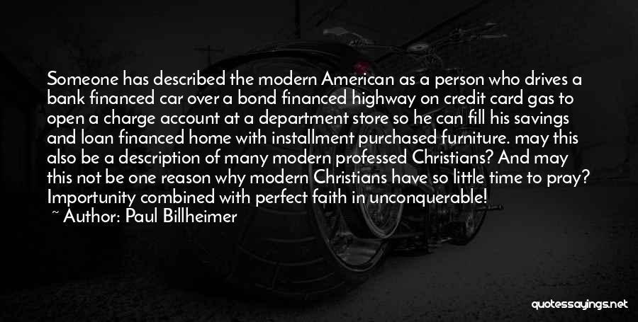 Reason Over Faith Quotes By Paul Billheimer